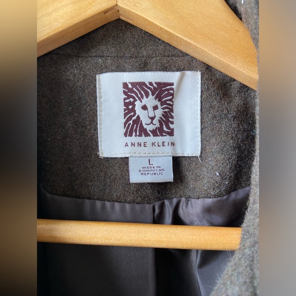 Anne Klein brown wool peacoat - Picture 4 of 7